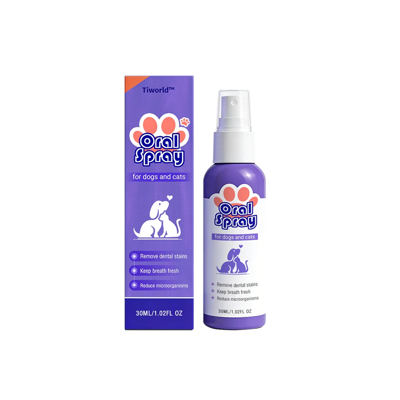 Tiworld® Pet Oral Spray ✅ Freshen Breath, Remove Tartar & Promote gum regeneration, stabilize teeth 🦷-$AC