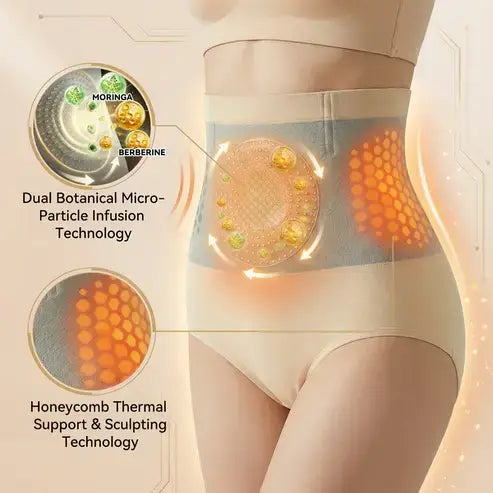 SEAGRIL® 𝐌𝐨𝐫𝐢𝐧𝐠𝐚 & 𝐁𝐞𝐫𝐛𝐞𝐫𝐢𝐧𝐞 4‑In‑1 Micro‑Particle Sculpting & Fat‑Burn Shorts