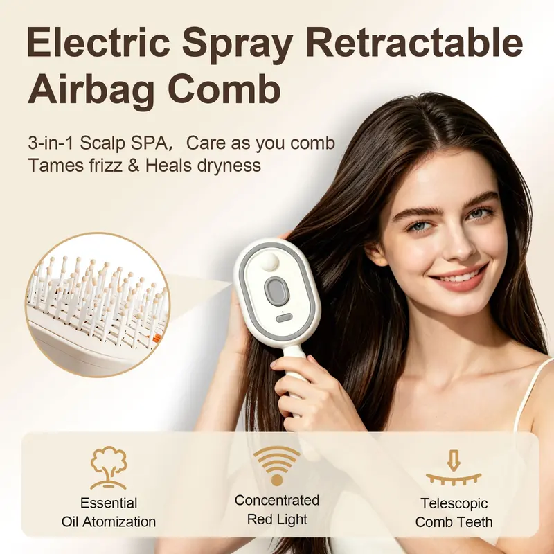 SEAGRIL® Electric Spray Air Cushion Massage Comb