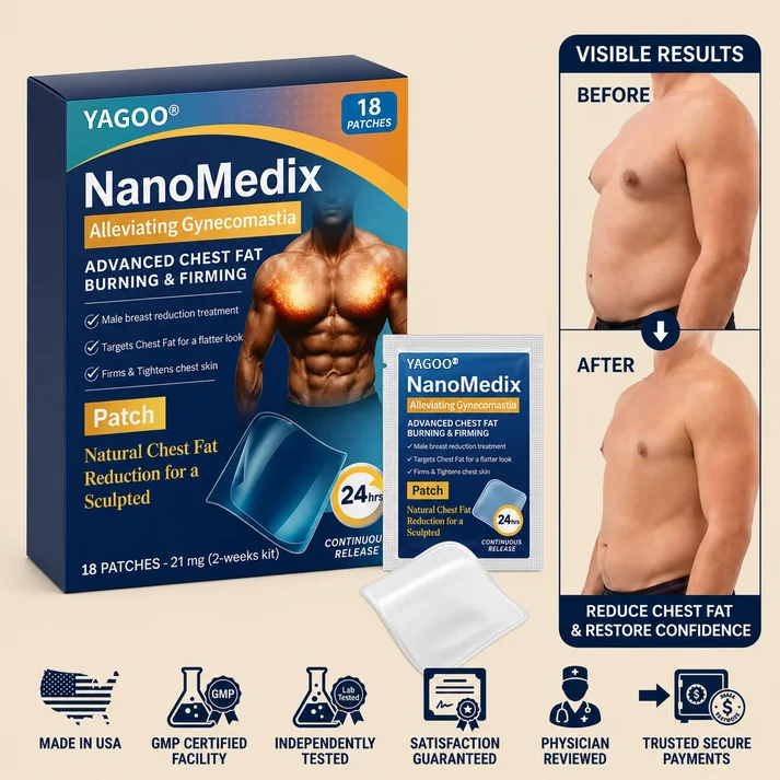 🔥Limited-time 50% sale🔥Yagoo® Chest Fatburn & Firm Patch-Transdermal Lipolysis: Engineered for the Male Physique.