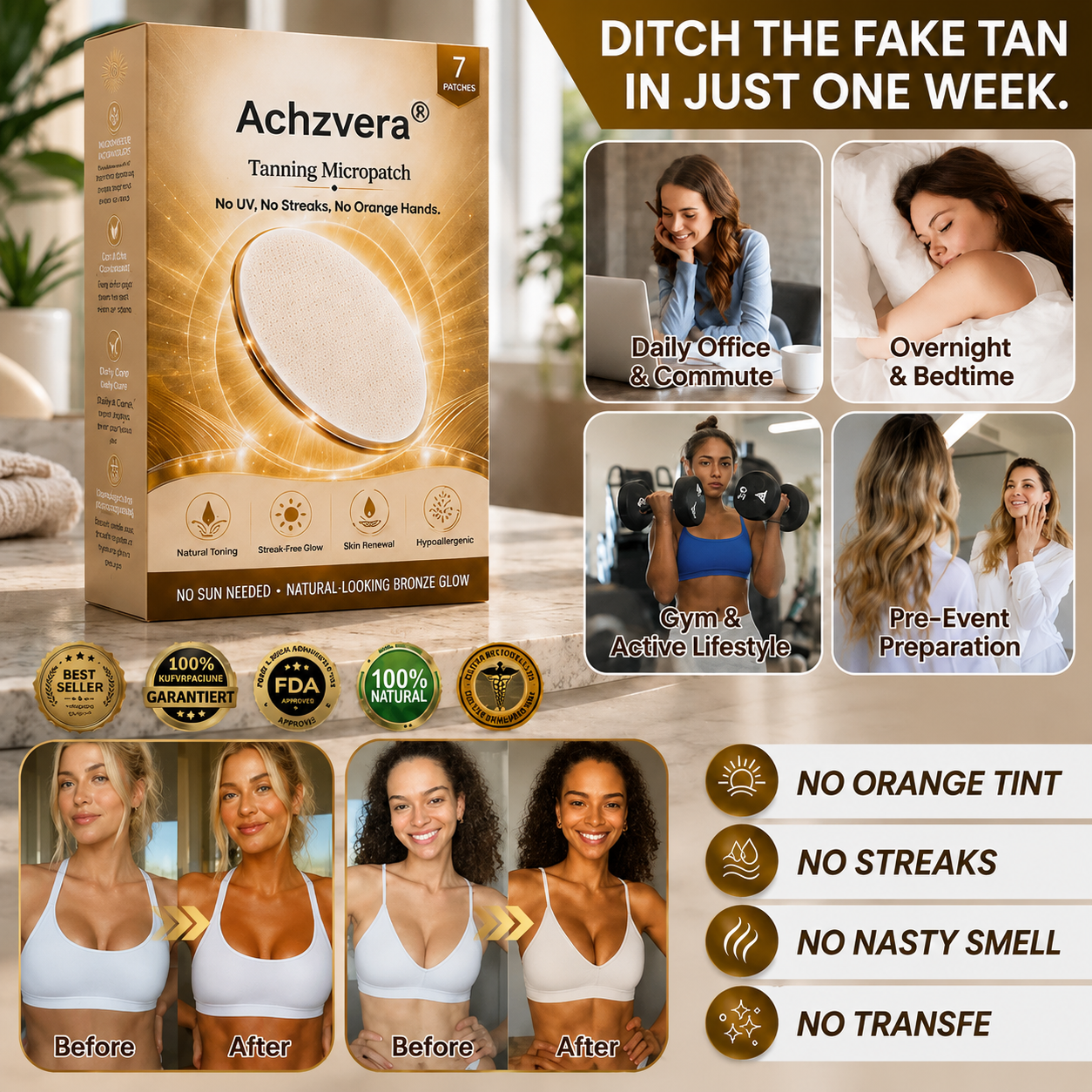 Achzvera® Tanning Micropatch