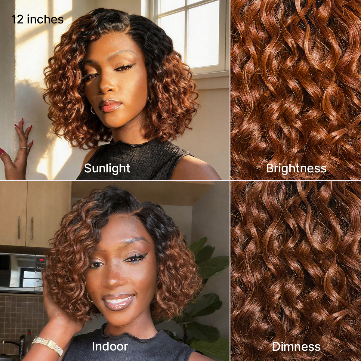 🔥Last Day: 79% OFF🔥Ready-to-Wear Glueless Curly Bob Wig