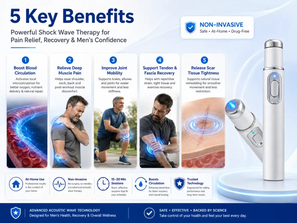 💥YAGOO®💥 Ultrasonic Shock Wave Therapy Massager