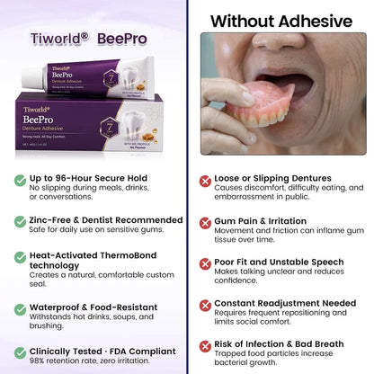 Tiworld® BeePro Denture Adhesive
