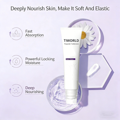 Roller Massage Neck Cream 🧴 Collagen & Hyaluronic Acid | Firms Neck, Reduces Wrinkles & Double Chin