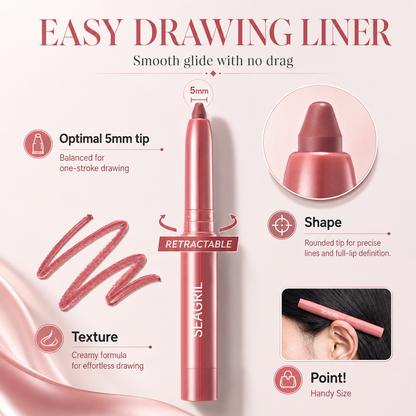 SEAGRIL® Easy Glide Lip Liner — Creamy, Blendable Color with Smooth Application, Summervibes