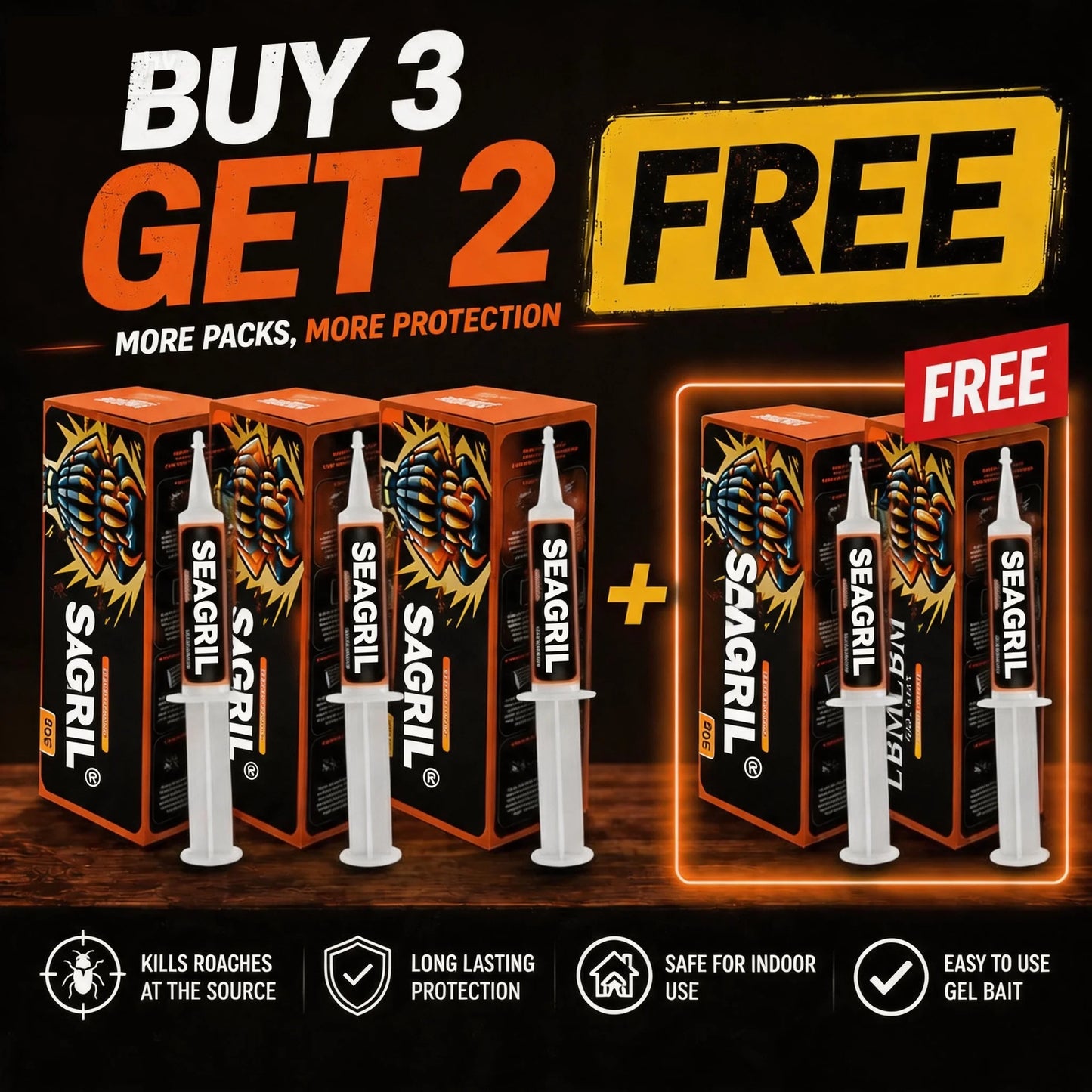 🔥Limited-Time Offer – Save 50% Today🔥SEAGRIL® Cockroach Gel Bait (New Upgraded Formula)