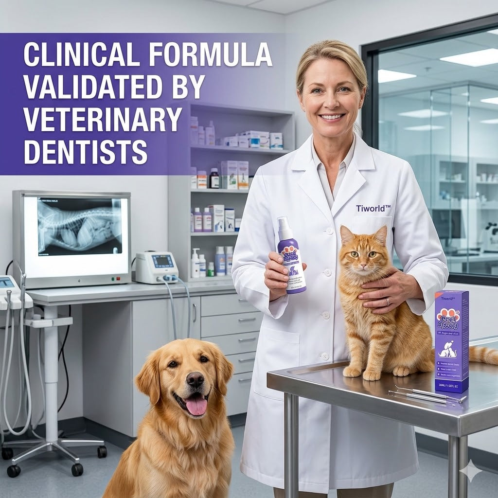 🦷 Tiworld™ Pet Oral Spray | Fresher Breath, Zero Brushing