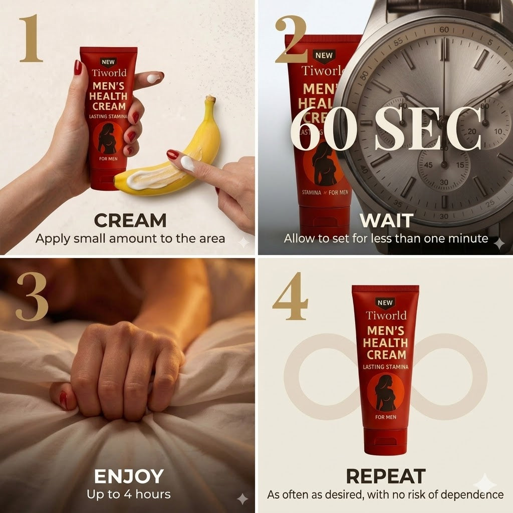 Tiworld® Cream for Men | Increase your penis size by up to 4.5 cm in just 7 days!
