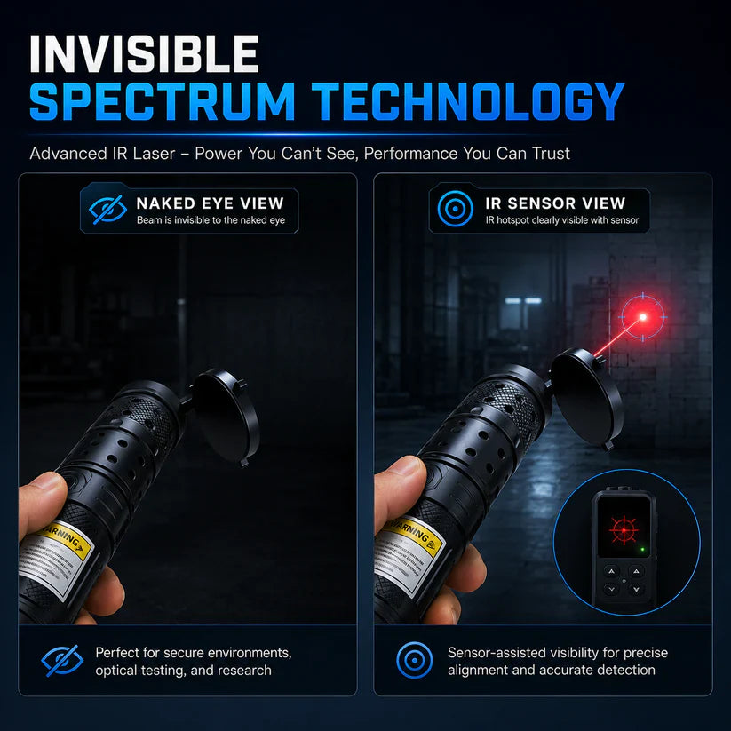 🔥2026 New Design 120W 900-1100NM Powerful IR Laser Pointer