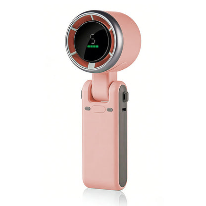 Portable 3 In 1 Rechargeable Turbo Handheld Fan With 5 Speeds And 4000mAh Battery
