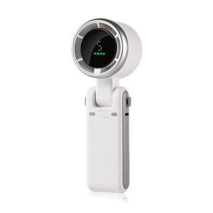 Portable 3 In 1 Rechargeable Turbo Handheld Fan With 5 Speeds And 4000mAh Battery
