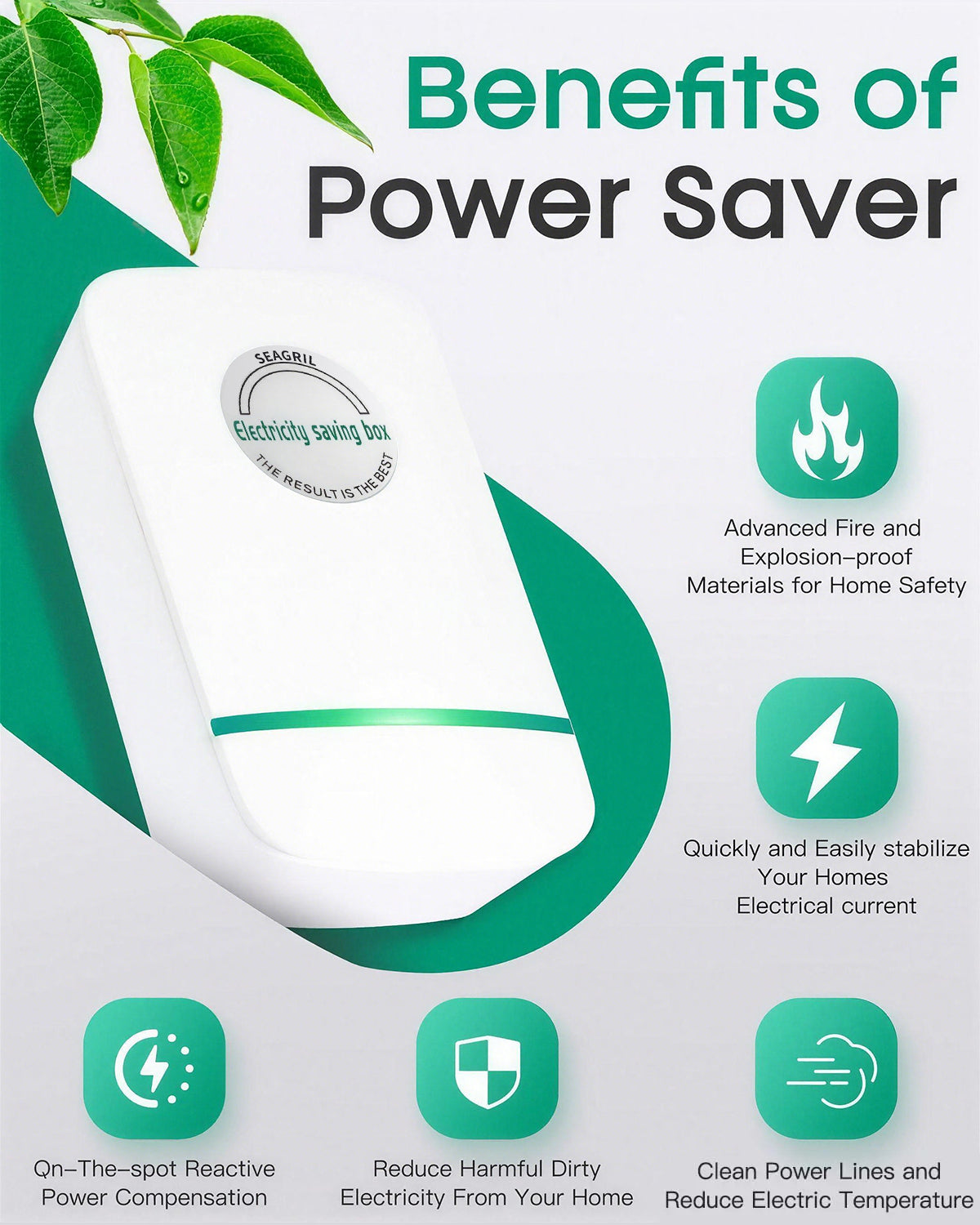 🔥Energy Saver Plug-In Power Box with US Plug 2026 Updated Design