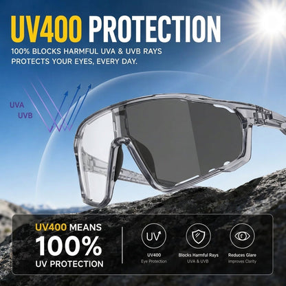 UV400 Photochromic Polarized Safety Glasses
