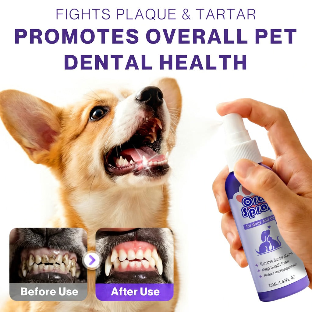 Tiworld® Pet Oral Spray ✅ Freshen Breath, Remove Tartar & Promote gum regeneration, stabilize teeth 🦷-$AC