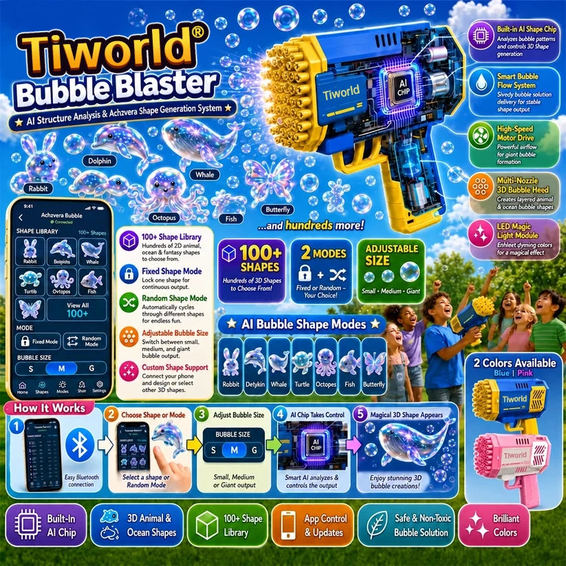 Tiworld® Bubble Concentrate —— Animal & Ocean Fantasy Theme